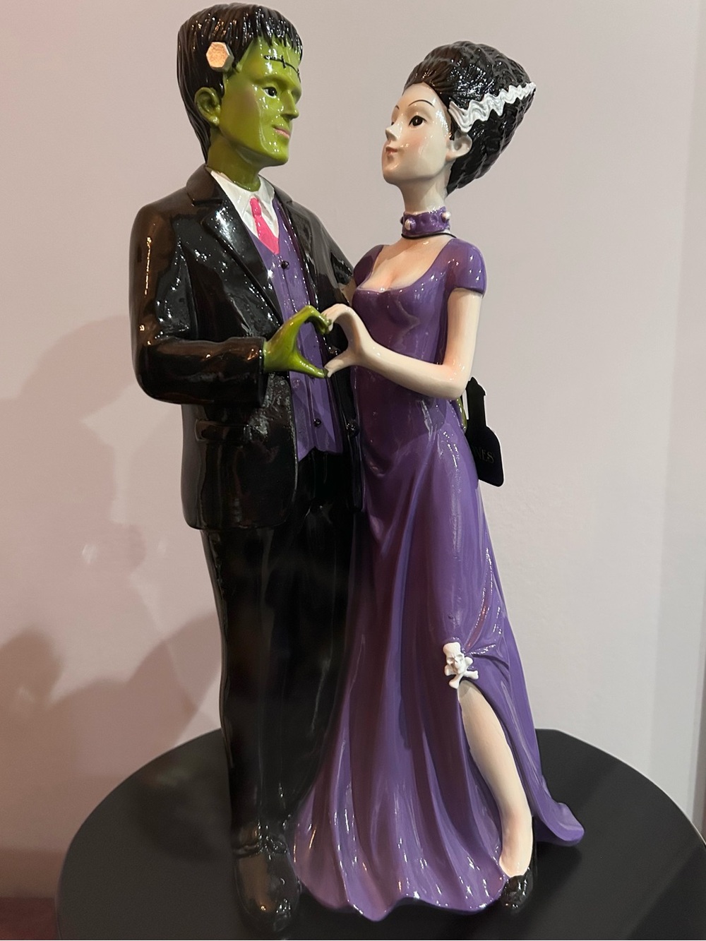 NWT Skull & Bones Frankenstein and Bride Statue